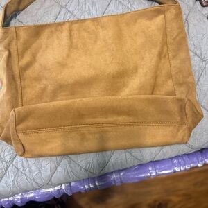 Elegant Tan Suede Women's Bag